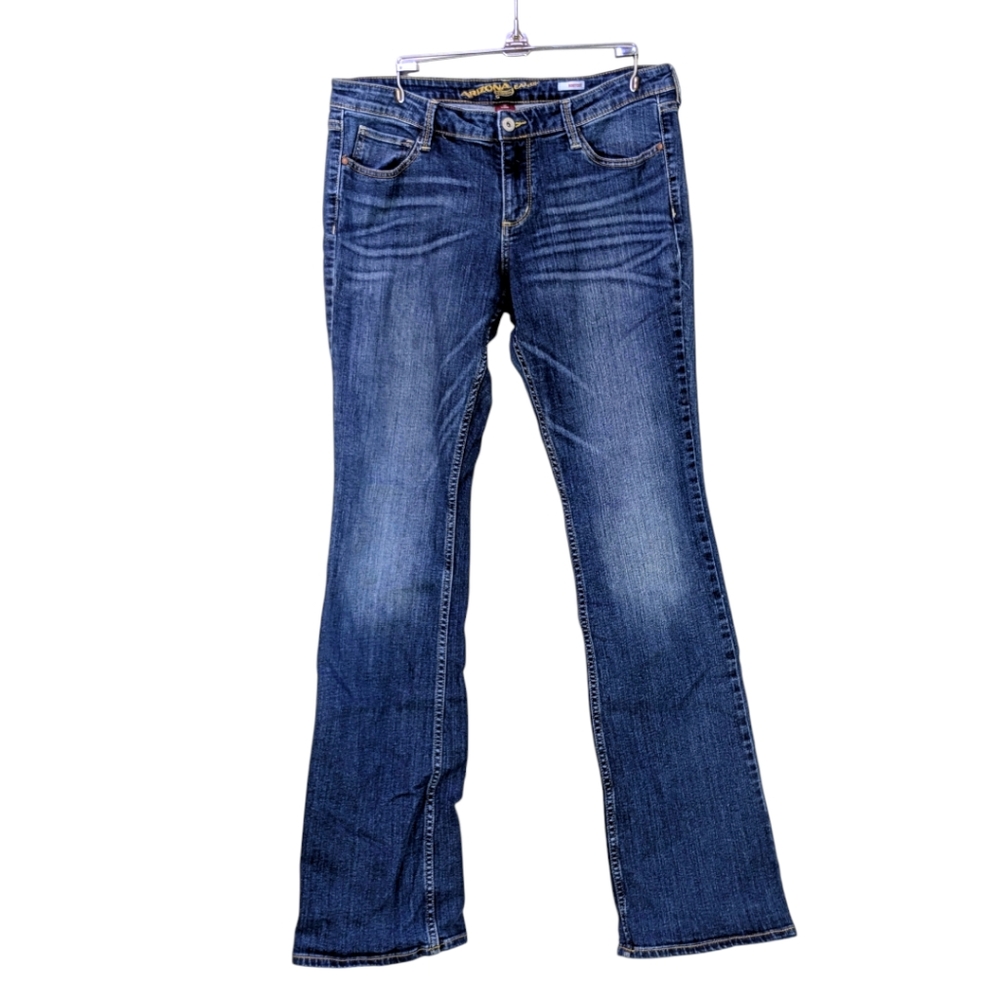 Arizona Jeans Women's Boot Cut Blue Denim Jeans Size 13 Long